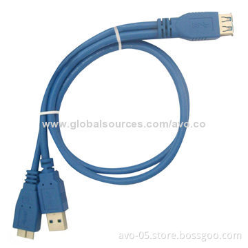 USB3.0 AF TO USB3.0AM+Micro USB3.0BM Y Type CableNew